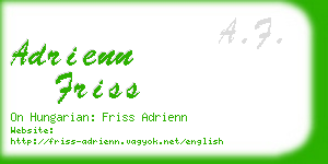adrienn friss business card